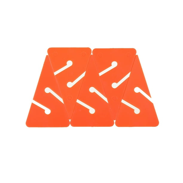 Naiovety 5 uds Logos geometría tres plástico señal segura que indica pequeño ligero reemplazo de señal bajo el agua Deportes acuáticos Naranja