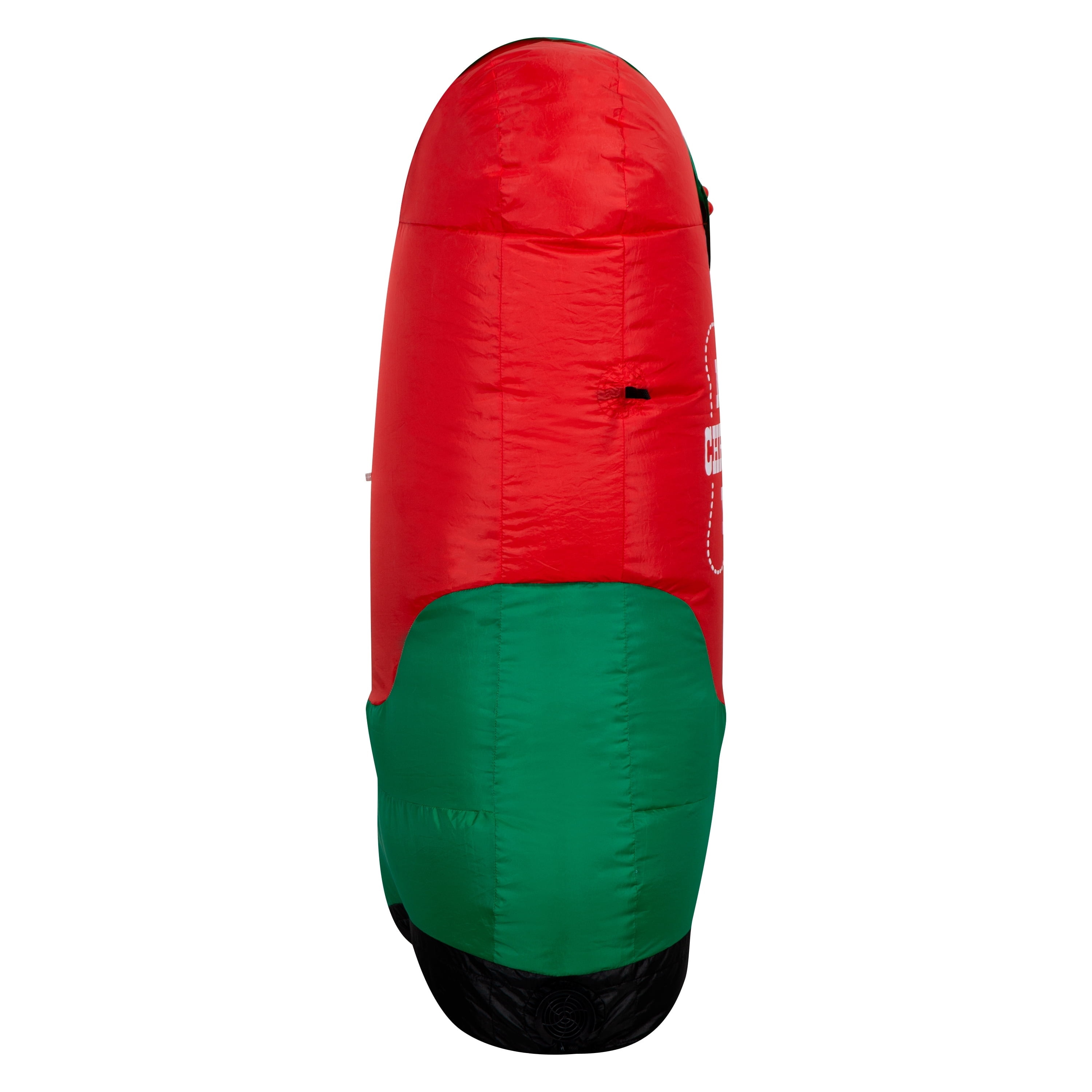 Red/Green/White Cowboy Boot Christmas Airblown Yard Inflatable, 3.5', by Holiday Time