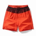 thumbnail image 2 of Besolor Men's Plus Size Running Gym Shorts Breathable Quick Dry Casual Athletic Workout Elastic Drawstring Waist Shorts(X-Large,Orange), 2 of 5