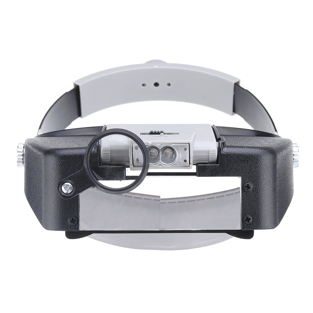 Lighted Head Magnifying Glasses Visor Headset With Light Headband