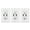 3 Pack Dual USB A, variant on GreenCycle, 15A 125V White Duplex Receptacle Electrical Outlet