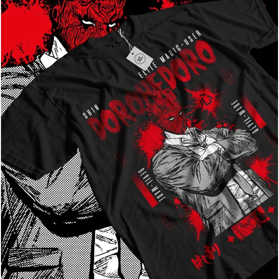 RARE Dorohedoro Shin T-Shirt Ebisu Noi Kaiman Nikaido Horror Gift Shirt All Size