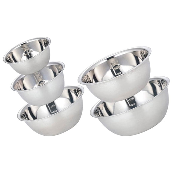BEADCEST 5-Pcs Stainless Steel Mixing Bowls Set for Efficient Food Processing