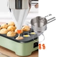 thumbnail image 1 of Batter Dispenser, Nice Sealing Automatically Spring Back Stainless Steel Ergonomic Funnel Dispenser  for Bakery, 1 of 7