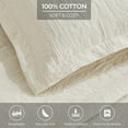 thumbnail image 4 of Superior Hibiscus Cotton Matelasse Bedspread Set, Queen, Ivory, 4 of 9