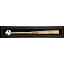 Chicago Cubs Logo Brown Framed Single Bat Display Case - Fanatics Authentic Certified