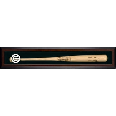 Chicago Cubs Logo Brown Framed Single Bat Display Case - Fanatics Authentic Certified