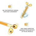 thumbnail image 1 of Masajeador eléctrico para la cara impermeable 24 k Golden Pulse masaje facial Dispositivo de cuidado de la piel Anti arrugas Anti-envejecimiento de la piel reafirmante Reafirmante Ecomeon  no, 1 of 6