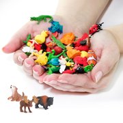 Safari Ltd Wild America Pack - Mini Figures of North American Wildlife - Educational Toy Set for Boys, Girls, and Kids Ages 5+