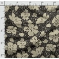 thumbnail image 2 of Soimoi Floral Print,Cotton Cambric, Quilting Fabric Sold by The Yard 42 Inch Wide, Medium Weight Cotton Fabric, SewingSupplies,Yellow, 2 of 5