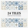 thumbnail image 3 of 24Pcs Waterproof Oil  Tile Sticker, Self Adhesive Retro Wall Sticker For Kitchen Bathroom, 3 of 8