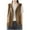 Coffee, variant on Lindreshi Cardigans for Women Plus Size Women's Hooded Linen Cardigan Casual Loose Sleeveless Vest Short Jacket