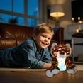 thumbnail image 6 of Glowing Tiger Plush Toy with Colorful Lights, Luminous Stuffed Animal, Night Light Companion for Ages 4-5years, Soft Cuddle Pillow, Auto-Off Timer Plushie, Battery Operated Jungle Animal, 6 of 6