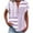 Purple, variant on Vekome Womens Short Sleeve Tops Plus Size Shirts V Neck Casual Tee Shirts Button Striped Summer Pullover Tops Yellow XL