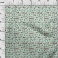 thumbnail image 3 of oneOone Polyester Spandex Mint Green Fabric Birds Rooster Craft Projects Decor Fabric Printed By The Yard 56 Inch Wide, 3 of 4