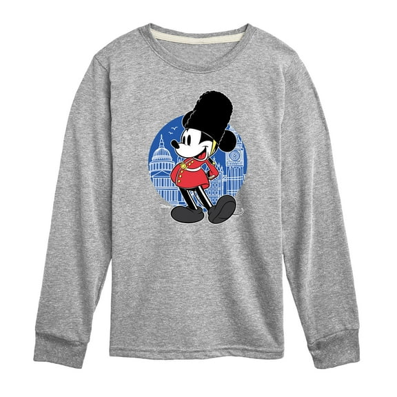 Disney - Mickey & Friends - Mickey A London Officer - Toddler And Youth Long Sleeve Graphic T-Shirt