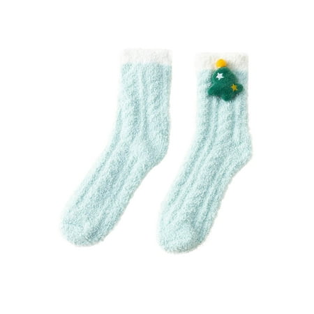 

Womens Socks Thicken Warm Cute Sleeping Home Floor Plush Furry Sock