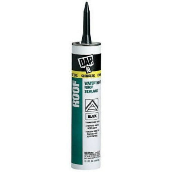 DAP Black Tite Roof Sealant - Asphalt-Based, Durable - 10.1 oz, Black