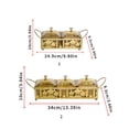 thumbnail image 3 of Necvior Gold Eid Mubarak Snacks Tray Ramadans Dessert Storage Metal Box Food Serving Plate Muslims Holiday Desktop Decoration, 3 of 13