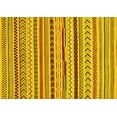 thumbnail image 1 of Ahgly Company Machine Washable Indoor Rectangle Abstract Yellow Modern Area Rugs, 6' x 9', 1 of 4