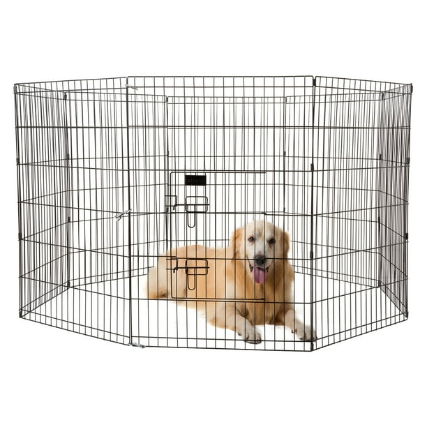 Ollieroo 24 X 36 Pet Dog Playpen Exercise Fence Cage Kennel Play Pen With Door Walmart Com Walmart Com