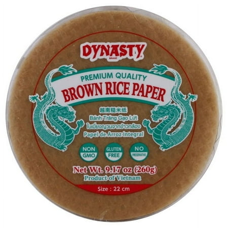 Dynasty Rice Paper - Brown 22cm