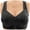 Black, variant on Women's Front Button Non Underwire Plus Size Vest Push up Bras Womens Bras Red 50