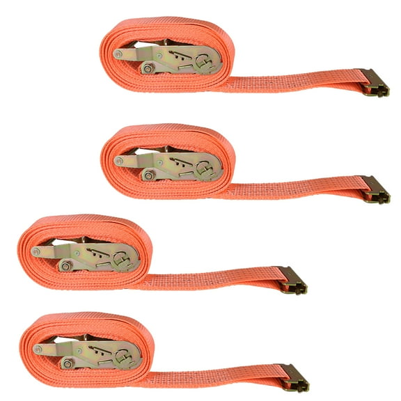 findmall 4 Pcs E-Track Ratchet Straps 2"×15' 4000 lbs Tie Down With J Hook Heavy Duty US