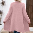 thumbnail image 5 of Niaviben Woolen Coat Warm Coats for Women Long Pea Coat for Women Shirts Casual Women's Jackets Jacket for Women Jackets for Women Pink M, 5 of 8