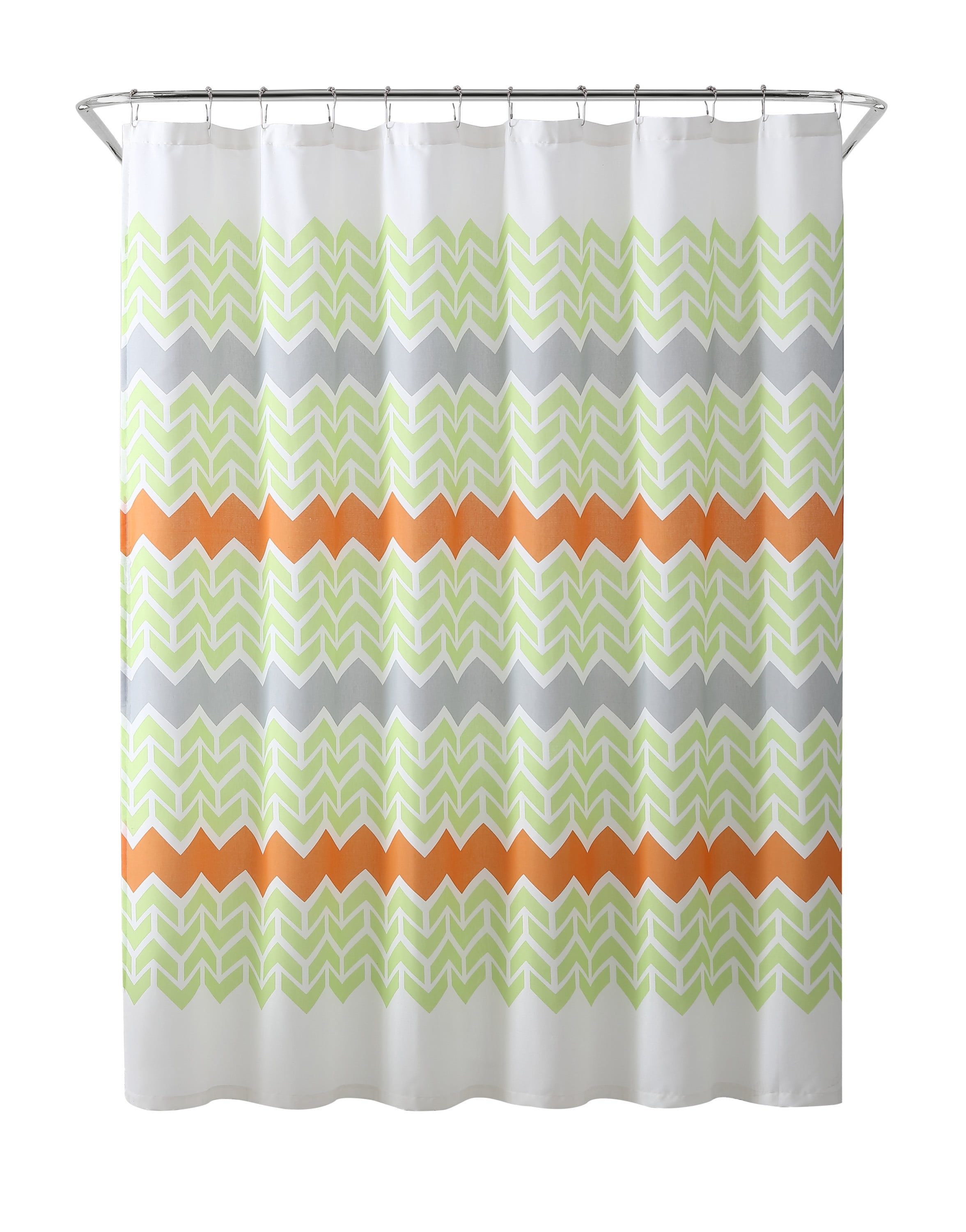 Freshee Fabric Shower Curtain with Intellifresh Technology, Green