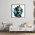 thumbnail image 3 of (11CTACC-4859__C__40X40) Hilo algodón ecológico bordado 11CT Impresión 3 hebras 40*40cm Kit serie película y televisión punto cruz Baby Groot, 3 of 9