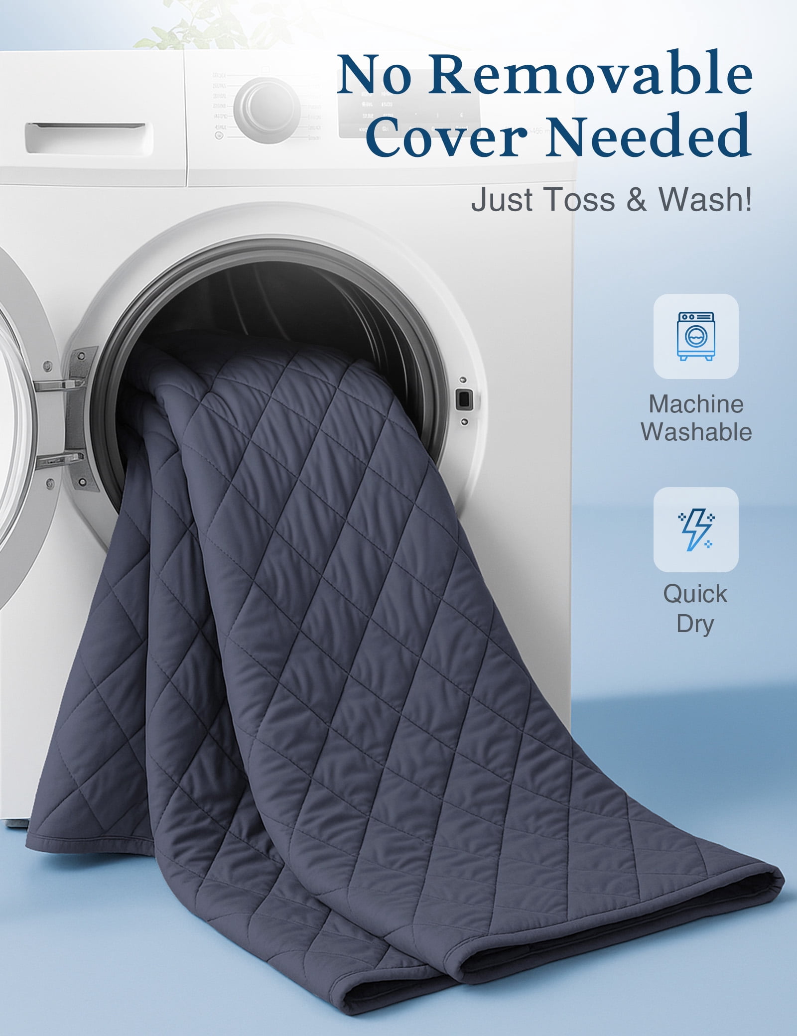 ZonLi Cooling Blanket Lightweight Breathable Cool Touch 60×80 Twin, Blue