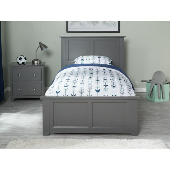Platform Bed with Trundle Twin Size - HomeStock Eclectic Elegance Bed FrameFootboard