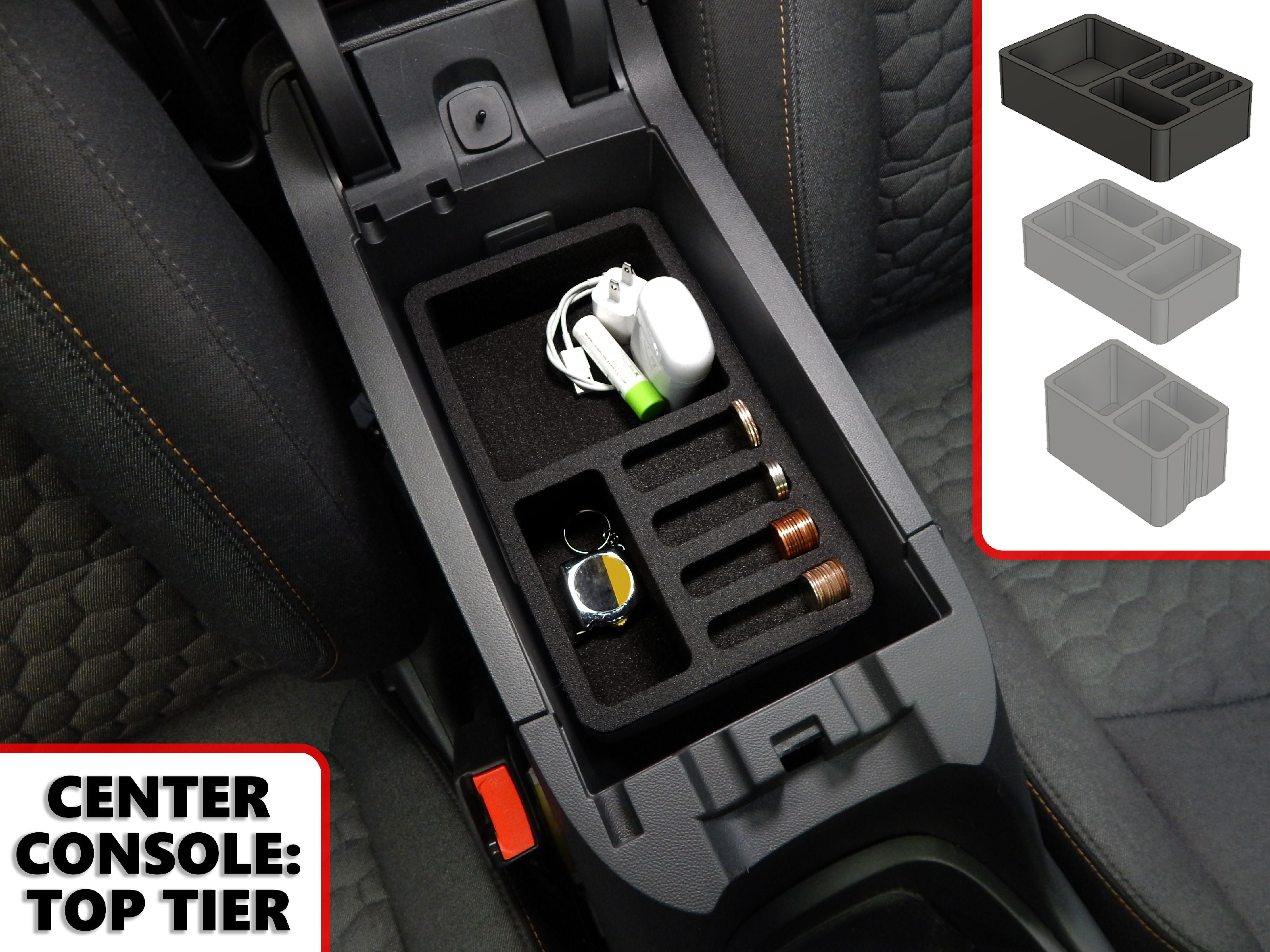 Car Center Console Storage Tray for Chevrolet Equinox 18-19 Glove Box Black EUE 