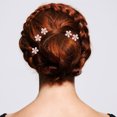 thumbnail image 3 of 10Pcs Crystal Flower Hair Clips Small Claw Clip for Women Comfortable Decorative Side Bangs, 3 of 9