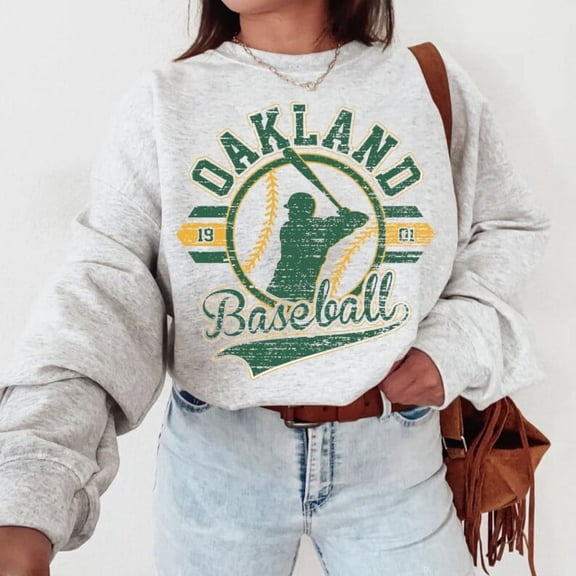 Vintage Mlb 90s Oakland Sweatshirt, Athletics Shirt, Baseball Unisex Sweatshirt