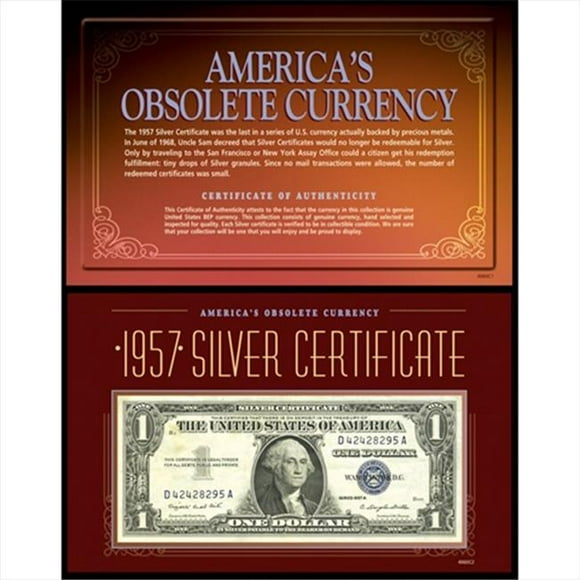 American Coin Treasures 4060 Americas Monnaie Obsolète - 1957 Certificat d'Argent