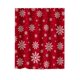 thumbnail image 1 of Cortina de ducha de poliéster con estampado navideño de copos de nieve de Lisbinx para baño., 1 of 7