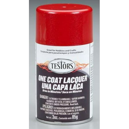 Revving Red Lacquer Spray  For Pinewood Derby (Best Paint For Pinewood Derby)