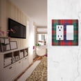 thumbnail image 5 of Yayeee Rocker Switch Wall Plate 1-Gang 4.6"x2.9" Home Decorative Outlet Cover, Red Green Pattern, 5 of 6