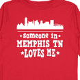 thumbnail image 4 of Inktastic Memphis Tennessee Someone Loves Me Skyline Boys or Girls Long Sleeve Toddler T-Shirt, 4 of 5