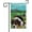 AussieShep, variant on Welcome Spring Summer Beagle House Flag Dog Flowers Butterflies Farm Village Home Decor Banner for Outside Double Side 28X40 Inch