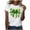 White, variant on Funny St Patricks Day Shirts for Women Funny Graphic Shirt Comfy Casual Crewneck Short Sleeve Tee Shirts Tops (XL, White)