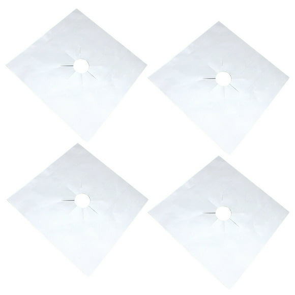 4PCS Universal Horen Then Duty Revestimiento de horno Hojas protectoras (Plata)