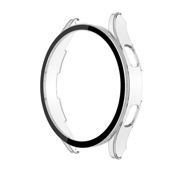 Elegant Choise for Samsung Galaxy Watch 4 Hard PC Case HD Glass Screen Protector Full Cover