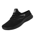 thumbnail image 3 of Domzle Shoes for Men Casual Slip on Walking Sneakers Lightweight Breathable Mesh Fashion Gym Athletic Sports Workout Non Slip Trainers Black, 3 of 7