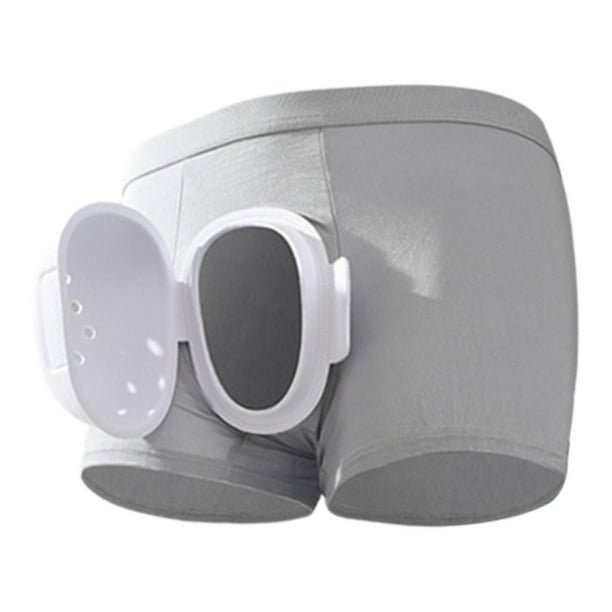 Ropa interior para circuncisión, cubierta protectora para hombres, cirugía de prepucio postoperatoria Gris claro 4XL