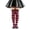 Hot Pink, variant on Kids Halloween Colorful Striped Over‑the‑Knee Socks,6‑12 Years