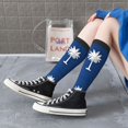 thumbnail image 7 of Knee High Socks for Women South Carolina Flag Pattern Long Tube Sock Uniform Socks, 7 of 7