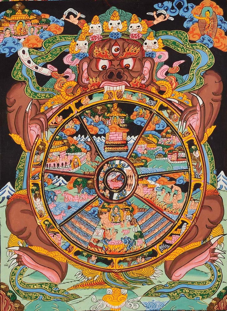 thangka wheel of life thangka wheel of life